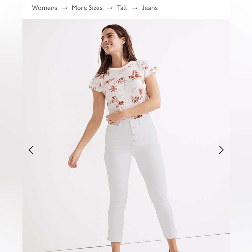 Madewell NWT Stovepipe Jeans 27T